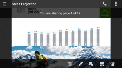 Screenshot of the application IBM Connections Meetings - #4