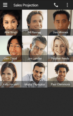 Screenshot of the application IBM Connections Meetings - #5