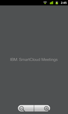 Screenshot of the application IBM SmartCloud Meetings - #4