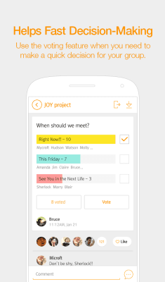 Screenshot of the application SolGroup - Organize groups - #4