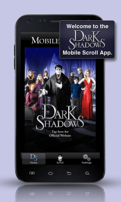 Screenshot of the application Dark Shadows Mobile Scroll - #1