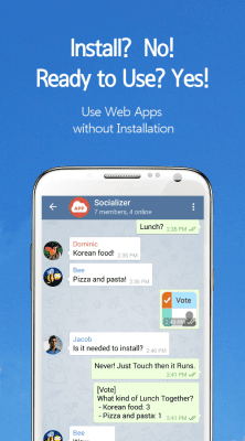 Screenshot of the application Socializer Messenger - #2