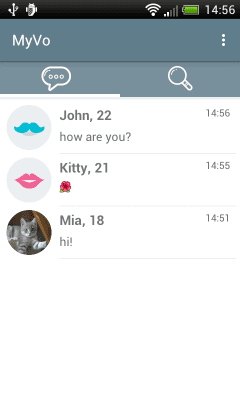 Screenshot of the application MyVo chat, dating by voice - #10