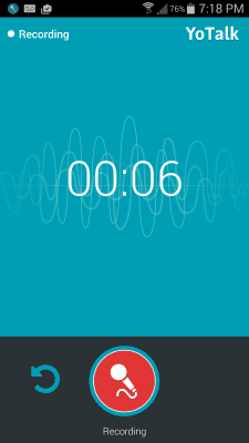 Screenshot of the application YoTalk - Voice Messenger - #3