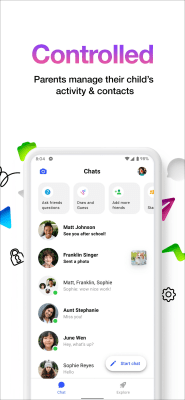 Screenshot of the application Messenger Kids - #3