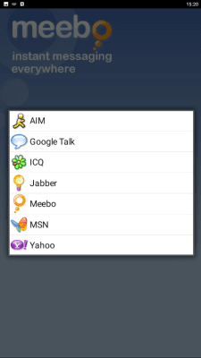 Screenshot of the application Meebo - #2