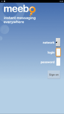Screenshot of the application Meebo - #3
