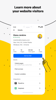 Screenshot of the application LiveChat - #3