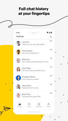 Screenshot of the application LiveChat - #4
