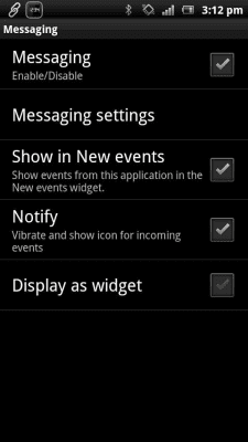 Screenshot of the application Smart Extras messages - #3