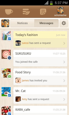 Screenshot of the application cafe+ - #3