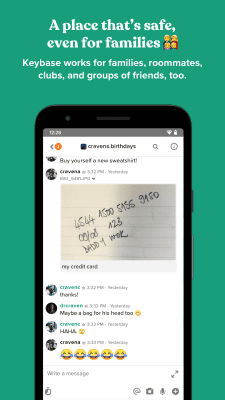 Screenshot of the application Keybase - #3