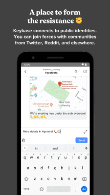 Screenshot of the application Keybase - #4