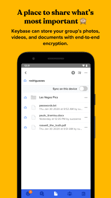 Screenshot of the application Keybase - #5