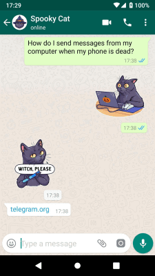 Screenshot of the application Unofficial telegram stickers for WhatsApp - #2