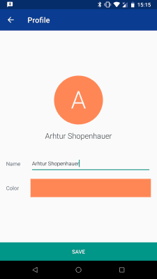 Screenshot of the application Bluetooth Chat - #3
