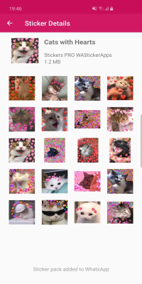 Screenshot of the application New funny cat meme stickers WAStickerApps - #7