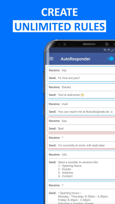 Screenshot of the application Autoresponder for FB Messenger - #3