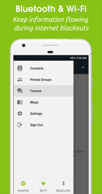 Screenshot of the application Briar - #4