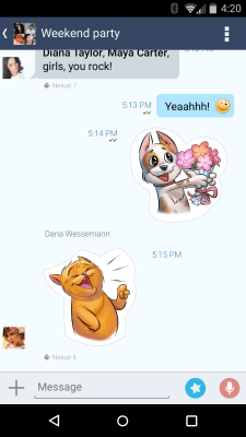 Screenshot of the application 4talk Messenger - #7
