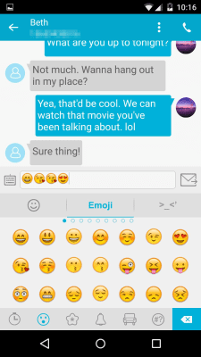 Screenshot of the application Handcent SMS - #3