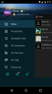 Screenshot of the application Handcent SMS - #8