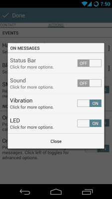 Screenshot of the application Private Place SMS MMS CALLS - #3
