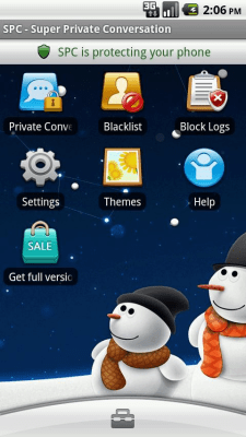 Screenshot of the application Private SMS & call - #3