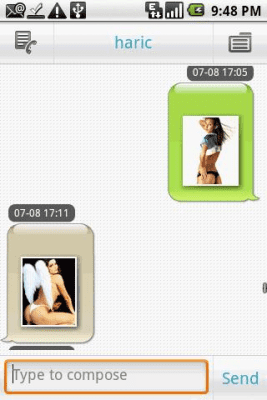 Screenshot of the application Private SMS & call - #4