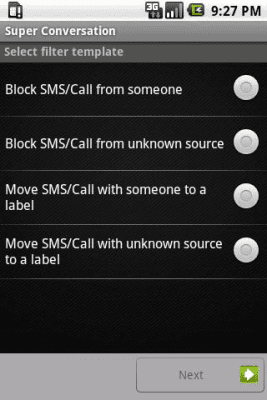 Screenshot of the application Private SMS & call - #7