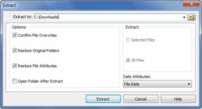 Screenshot of the application IZArc2Go - #3