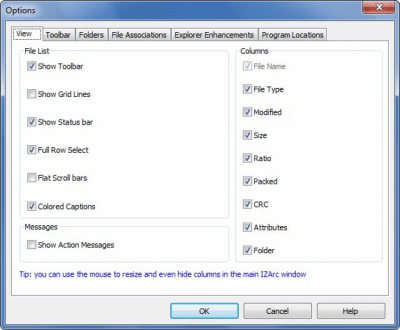 Screenshot of the application IZArc2Go - #4