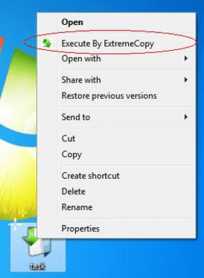 Screenshot of the application ExtremeCopy - #3