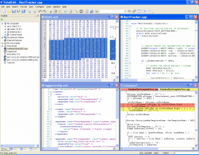 Screenshot of the application TotalEdit Portable - #1