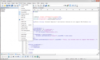 Screenshot of the application TotalEdit Free - #1