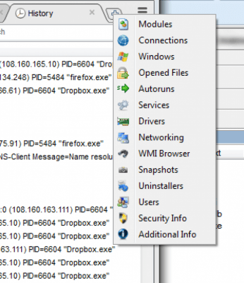 Screenshot of the application System Explorer - #2