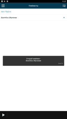 Screenshot of the application Boomfox Player - #8