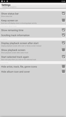 Screenshot of the application Xplay music player - #4