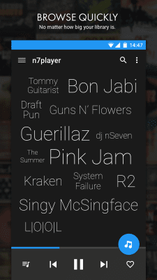 Screenshot of the application n7player music player - #1