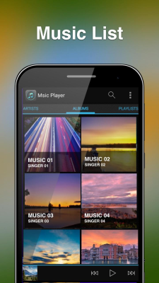 Screenshot of the application Free Music Player - #1