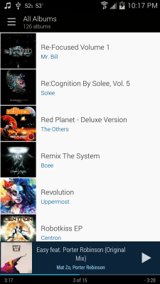 Screenshot of the application Cloudskipper Music Player - #4