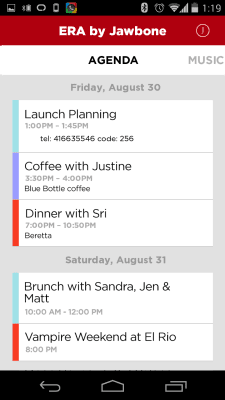 Screenshot of the application JAMBOX / ERA Companion - #4