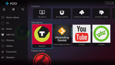 Screenshot of the application Kodi - #1