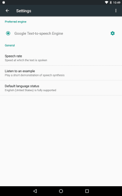 Screenshot of the application Google Speech Synthesizer - #5