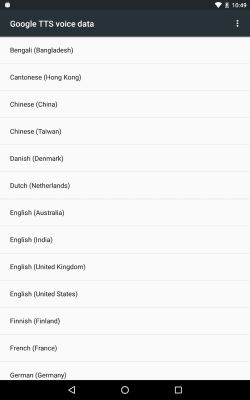 Screenshot of the application Google Speech Synthesizer - #6