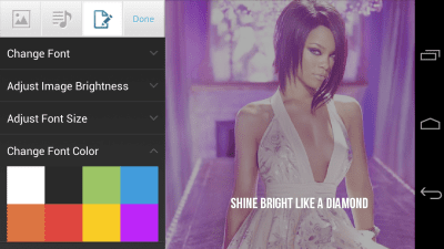 Screenshot of the application TuneWiki Gold - #6