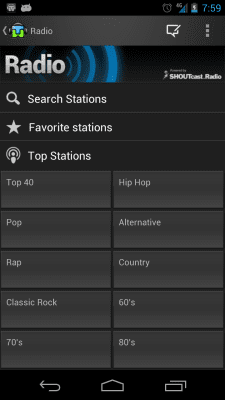 Screenshot of the application TuneWiki Gold - #7