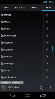 Screenshot of the application Ultra Music-Player - #1