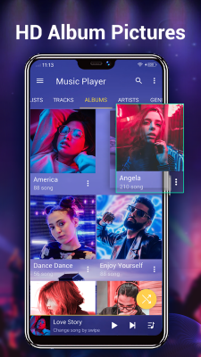 Screenshot of the application Music Player for Android - #4