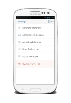 Screenshot of the application SidePlayer - #3